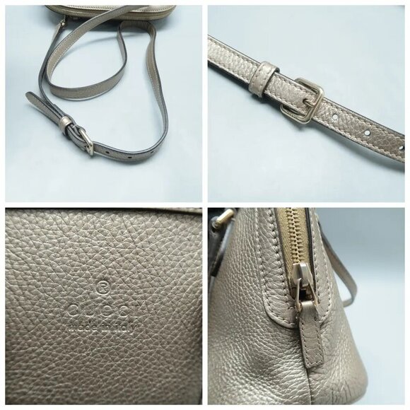 100% Authentic GUCCI Leather Satchel 470-112324 - Picture 8 of 11